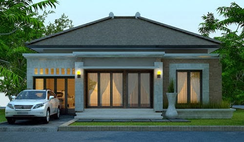 Contoh Gambar Desain  Arsitektur Rumah  Bali  2021