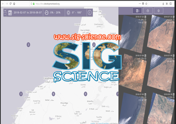 موقع لتحميل صور القمر Landsat 8 