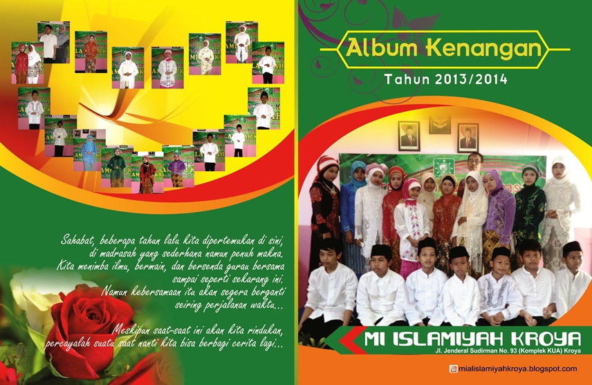 Contoh Cover  Album Kenangan  Sekolah SD MI cdr Kumpulan 