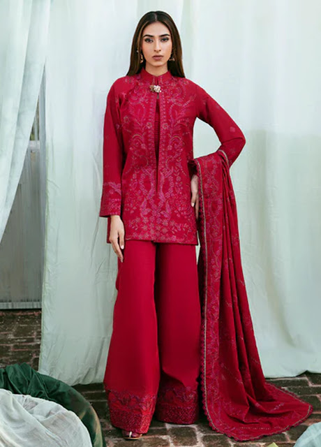 3 Piece Suit Designs For Girls | Embroidered Unstiched Collection by Florent