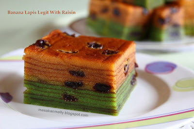 Banana Lapis Legit With Raisin 