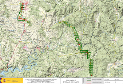 Mapa proyecto línea eléctrica Cifuentes - Peralveche