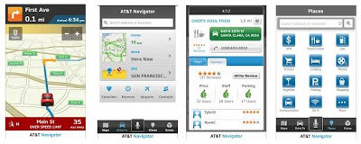 Screenshots GPS navigation