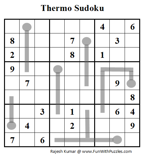 Thermometer Sudoku (Daily Sudoku League #99)