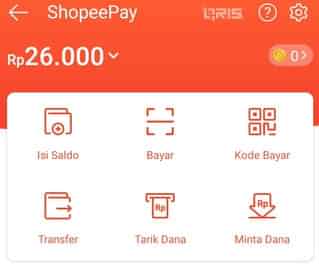 shopeepay sudah terisi saldo