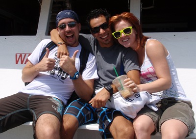 No ferry para a Paradise Island