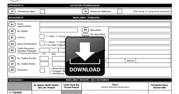 Borang Permohonan Baru dan Kemaskini BR1M 2017