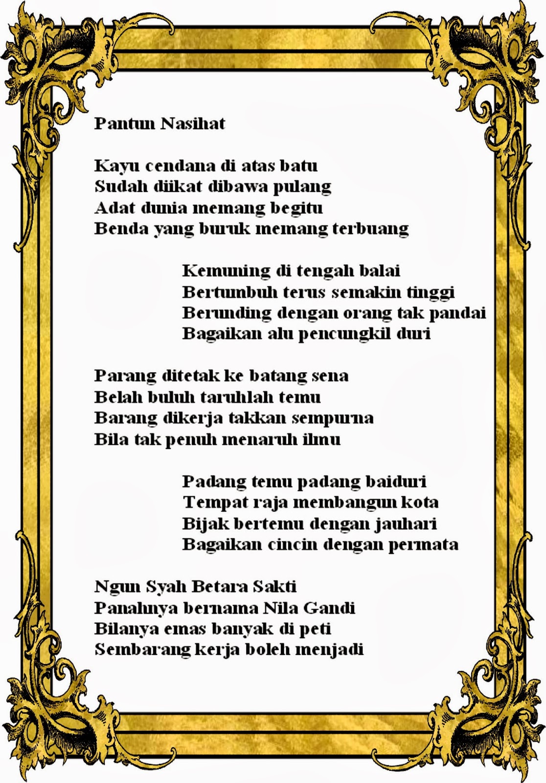 Pantun Jenaka Modern  newhairstylesformen2014.com