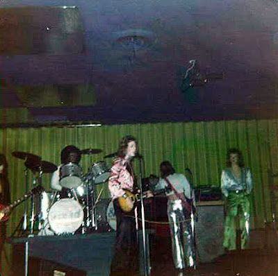 The original Twisted Sister lineup performing at Casper's rock club around 1973. This lineup was together from 1972 - 1974.