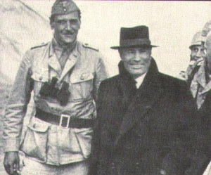 Skorzeny bersama dengan Mussolini selepas Operasi Eiche