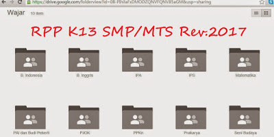 Rpp Bahasa Inggris Kelas 7 8 9 Smp/Mts Kurikulum 2013 Revisi 2018