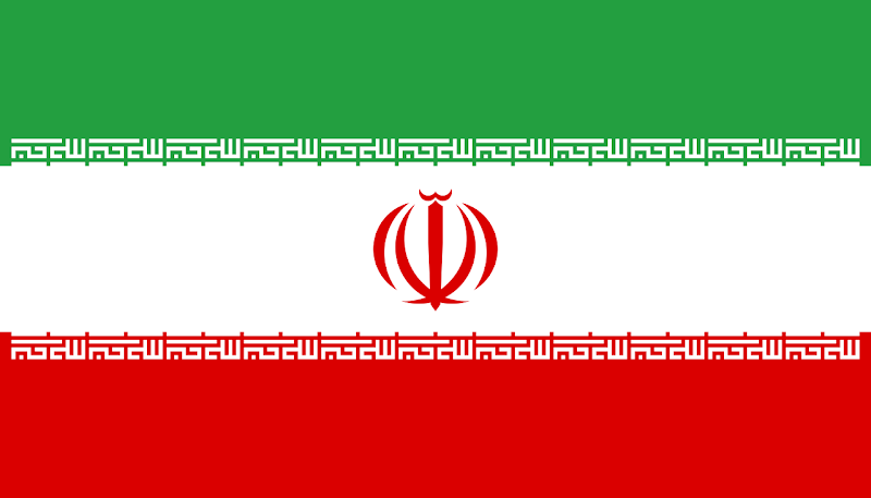 Logo Gambar Bendera Negara Iran PNG JPG ukuran 800 px