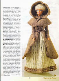 Vestido de Crochê Para Barbie Com Gráfico Robes de Poupées Au Crochet - Noisette 5