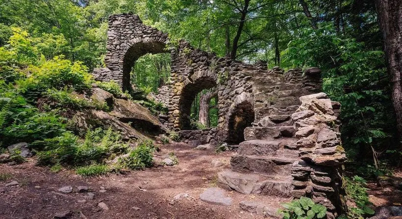 Mysterious staircases in the woods that lead nowhere