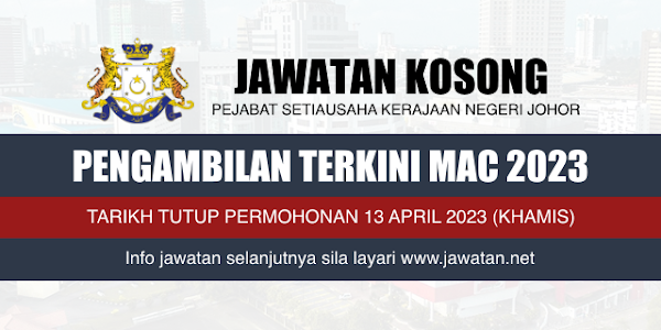 Jawatan Kosong SUK Johor 2023