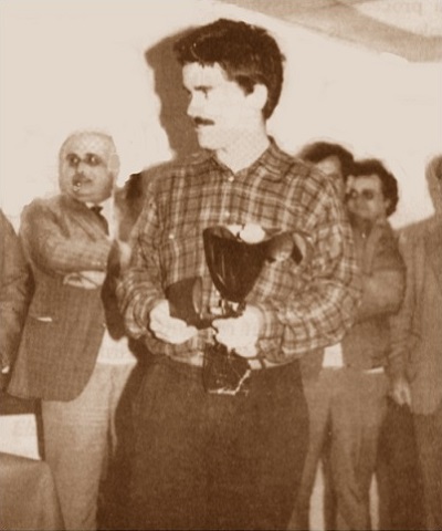 El ajedrecista Joan Collet en 1986