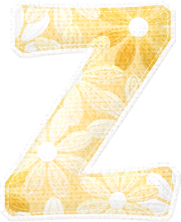 Abecedario Amarillo con texturas. Yellow Alphabet with Textures.