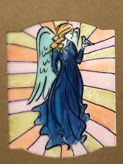 Faux Stained Glass, Stampin' Up!, Angels of Peace