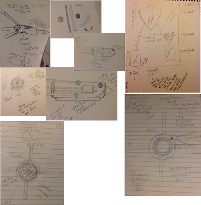 Rough pod racer designs - mostly hand-drawn in pencil