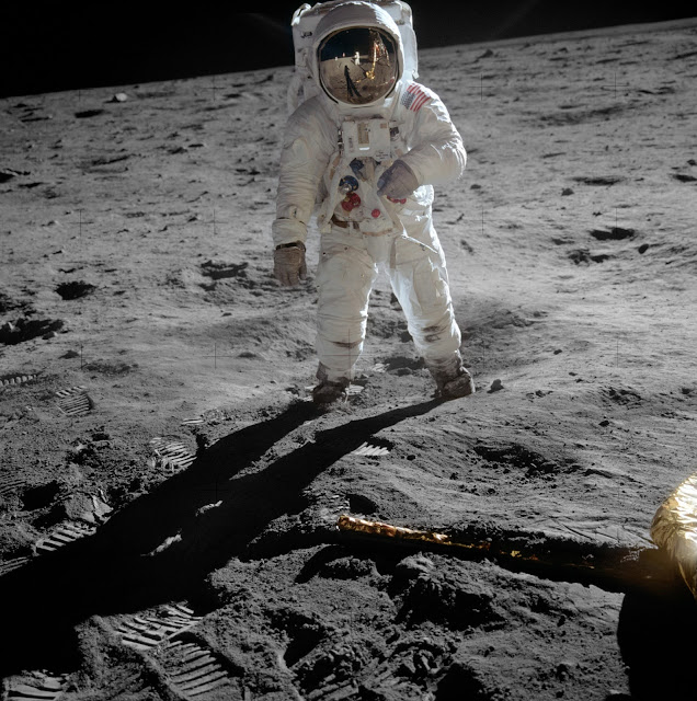 Buzz Aldrin on the Moon