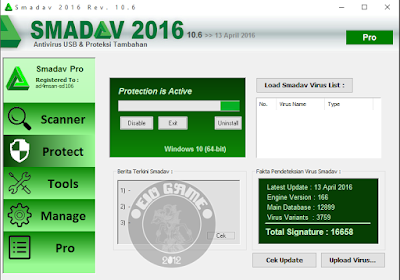Smadav 10.6 Full Serial Number