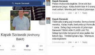 Dua Laporan Polis Dibuat Terhadap Pemilik FB 'Kapak Sarawak'