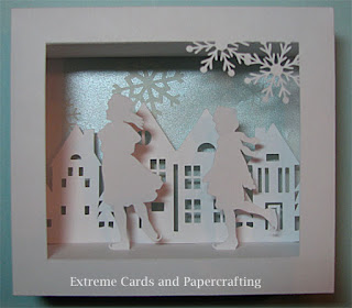 Download Skaters and Houses Shadow Box Card