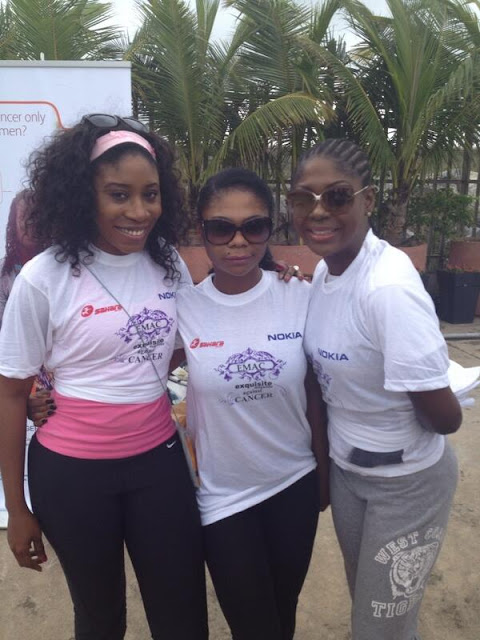 Karen Igho,Skales,Susan Peters walk for Cancer