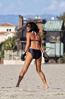 Lucy Mecklenburgh Black Bikini Santa Monica