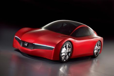 Honda Hybrid Red Slim Sports Car 1