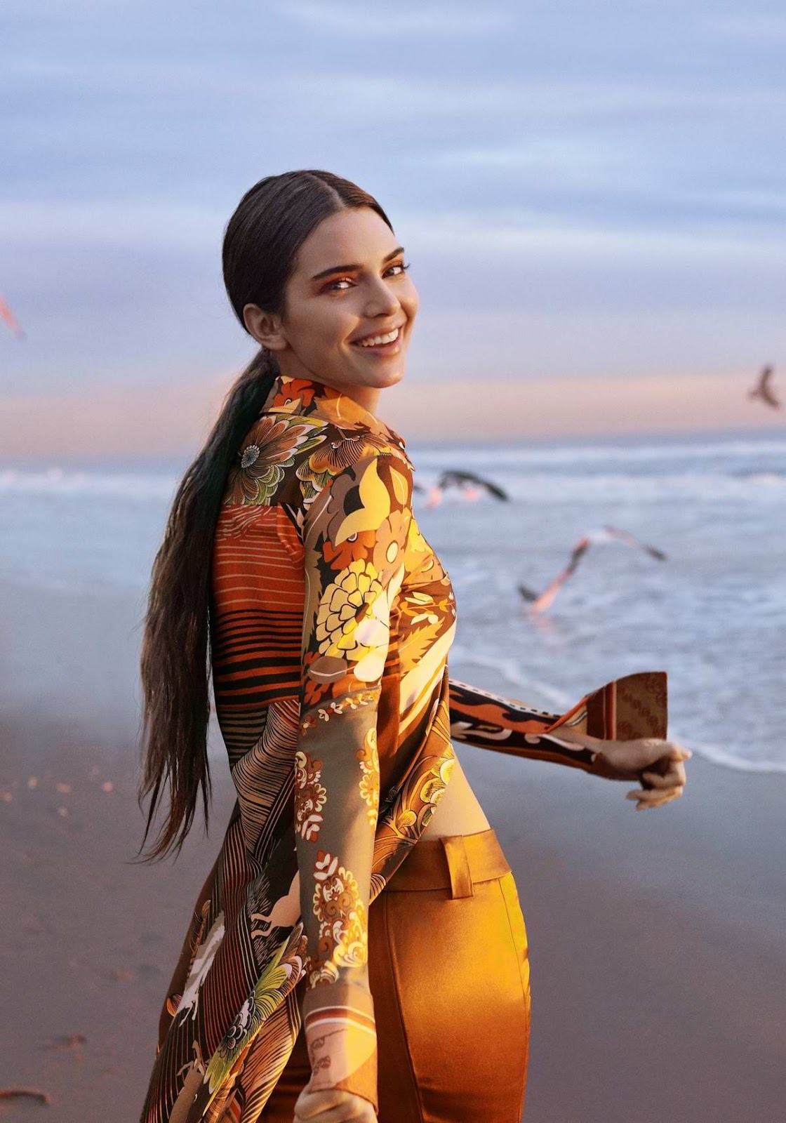 Kendall Jenner fashion model photo shoot in Allure Magazine March 2019 cover issue