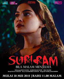 SuriRam, Suri Ram, Drama Suri Ram, Drama Melayu, Drama Bersiri, Sinopsis Drama Suri Ram, Slot Meremang, Astro Prima, Astro Maya HD, 2018, Suri Ram Cast, Pelakon Drama Suri Ram, Reen Rahim, Bell Ngasri, Sahronizam Noor, Hantu, Genre, Seram, Mistik, Misteri,