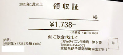 ごはんダイニング 晴海 2020/1/26 飲食レビュー