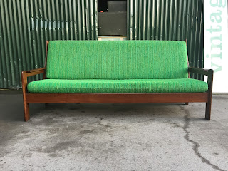 Scandinavian 3 to 4 seater Teak Sofa - OCD - Vintage Furniture Ireland - The Dublin Flea Market