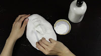  DIY Latex Prosthetic - Remember to spread evenly and apply on the edges as well, apply it layer by layer. 