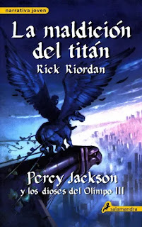 (Booktag) Resumen lecturas de medio año (2022) | CdH1878 - Portada La Maldición del Titán, Rick Riordan