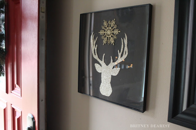 Mom's Guide to All Things Holiday: DIY Deer Head Silhouette Wall Decor, tutorial, how to, Christmas