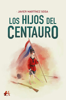 Portada del libro Los hijos del centauro de Javier Mertínez Sosa. Editorial Adarve, Editoriales de España