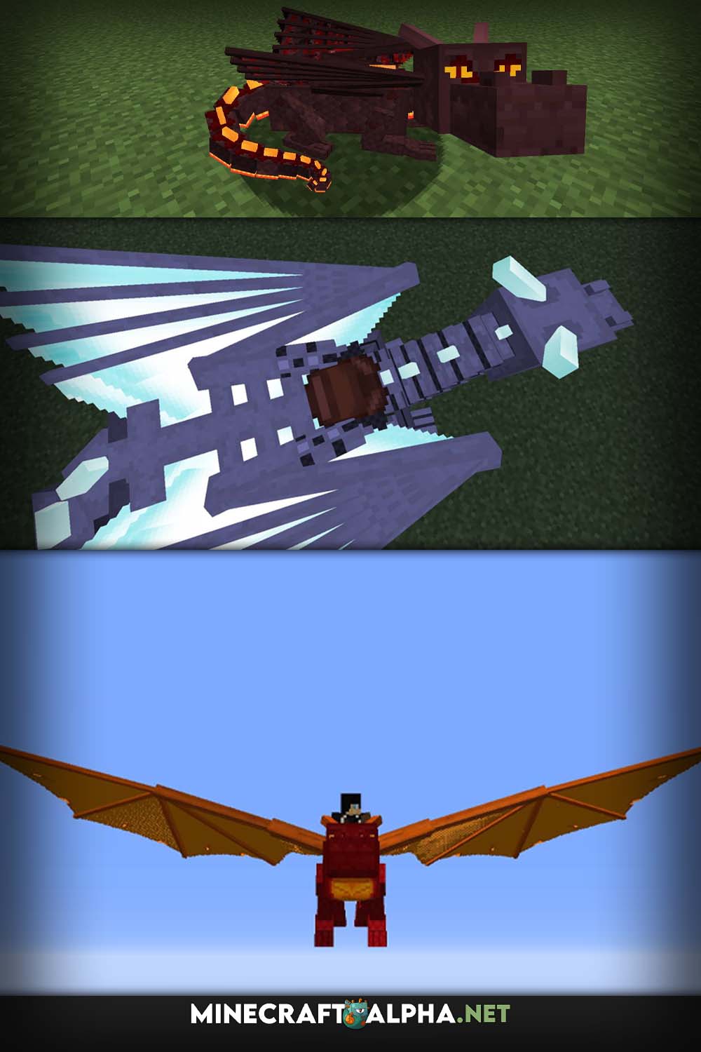 Dragon Mounts: Legacy Mod [1.19.2, 1.18.2] (Minecraft: Dragon Training)