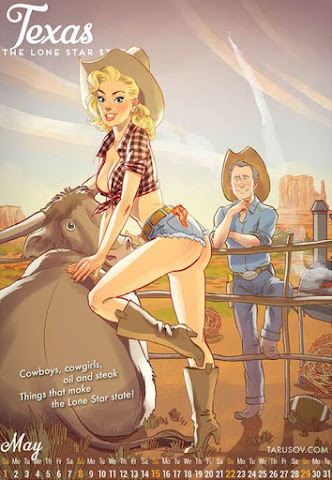 Classic American Girls Pin-Up Calendar 2016