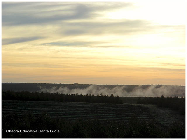 Amanecer en el campo -Chacra Educativa Santa Lucía