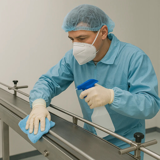 Cleaning of Conveyor Belt