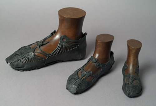 Ancient Roman Women Shoes Shoes found at the antonine