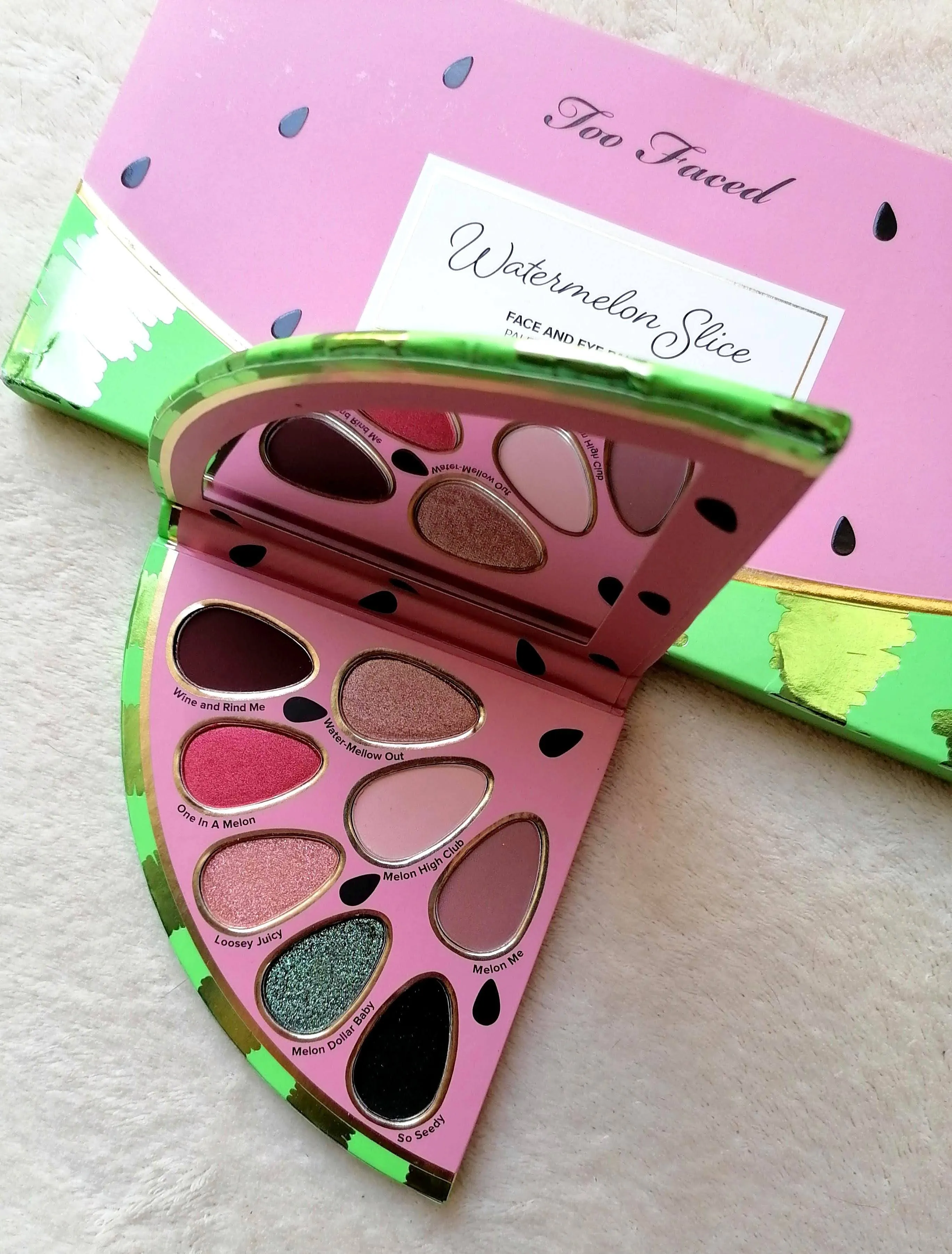 Watermelon Slice de TOO FACED - revue, swatch et make up 🍉