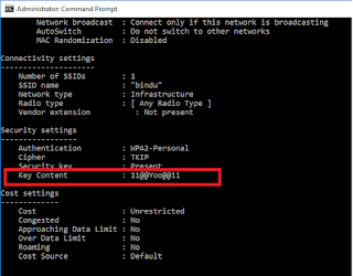 How to find WiFi password in windows 10