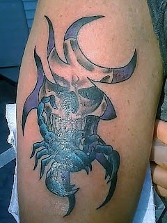 skull tattoo designs, scorpion tattoo