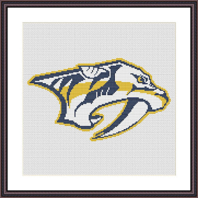 Nashville Predators cross stitch pattern