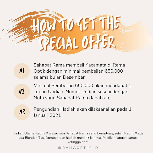 RAMA OPTIK ANNIVERSARY SPECIAL OFFER