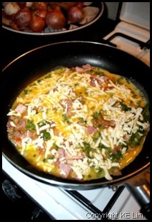 On the pan
