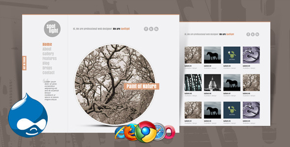 Spotlight - Clean & Minimal Drupal Theme - Portfolio Creative